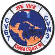 CV-67/CVW-3 1990 'Crack' Cruise Patch