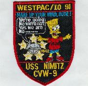 CVN-68/VF-24 1991 'Bart' Cruise Patch
