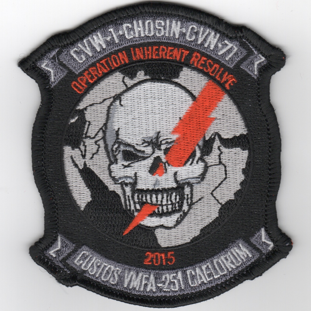 CVN-71/CVW-1 'Chosin' (w/Skull) Cruise Patch