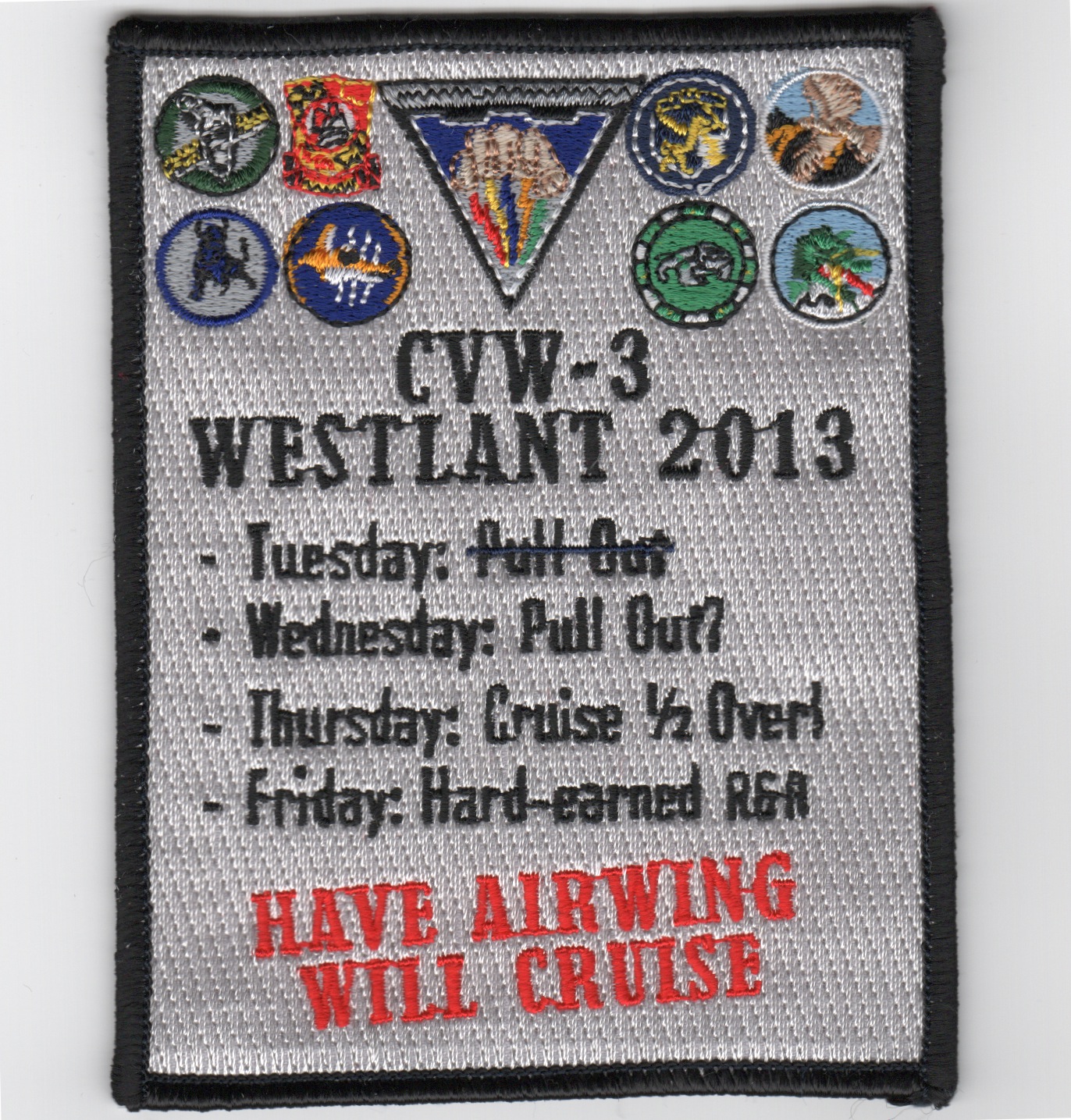 CVW-3 2013 WESTLANT Cruise Patch