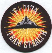 F-117A 'Team Stealth' Patch (Yellow Star/Med)