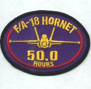 F-18 50.0 Hours Patch
