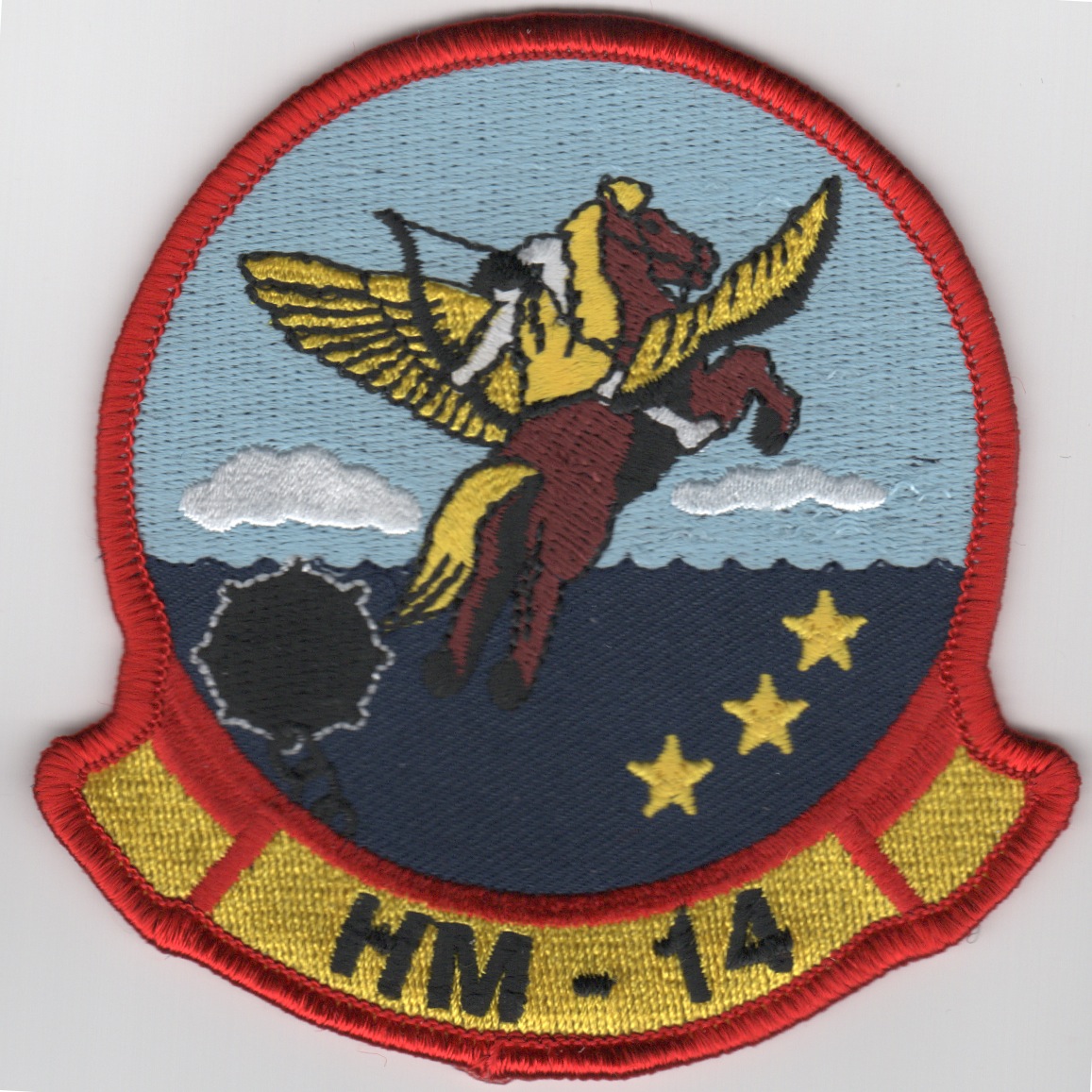 HM-14 Squadron Patch (Med/Red Border)