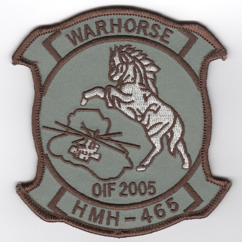 HMH-465 2005 OIF Patch (Gray Background)