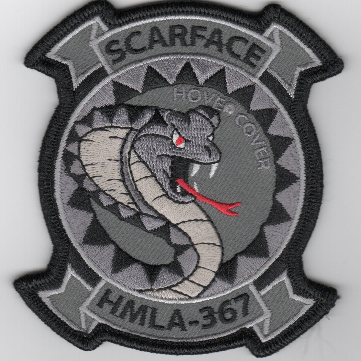 HMLA-367 'Hover Cover' Patch (Gray)
