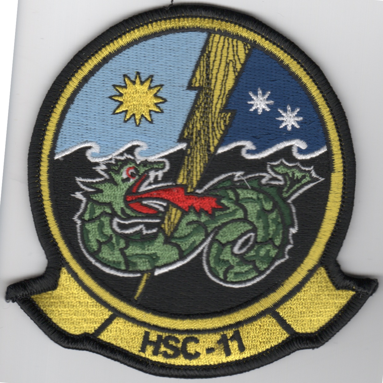 HSC-11 Squadron Patch (Ylw/Blk)