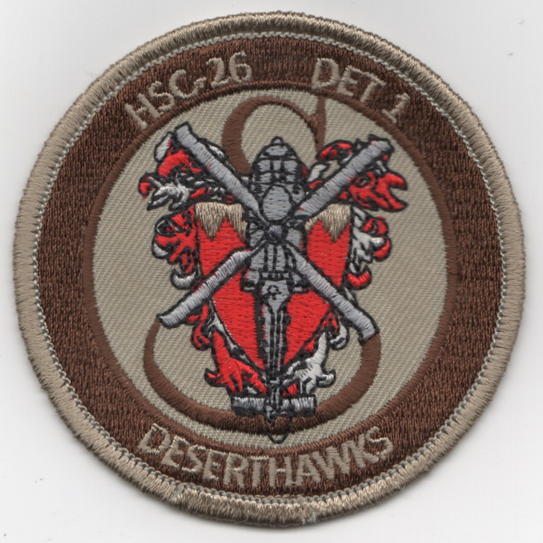 HSC-26 Det-1 'DESERTHAWKS' Patch (Des)