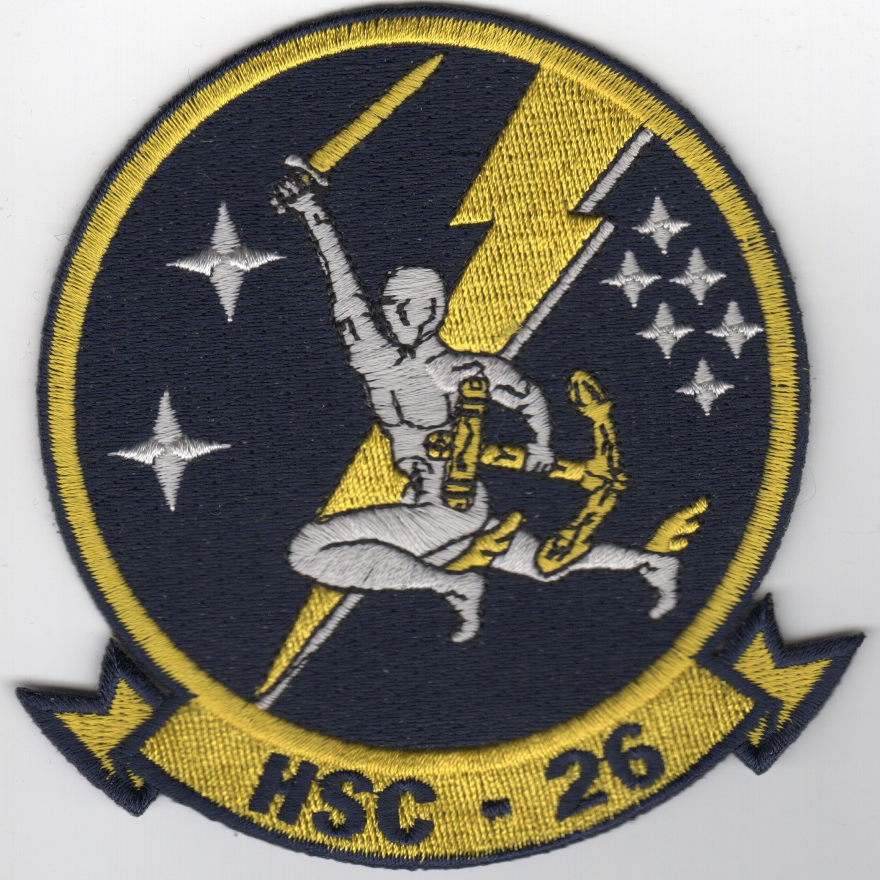 HSC-26 Squadron Patch (Blue/Man)