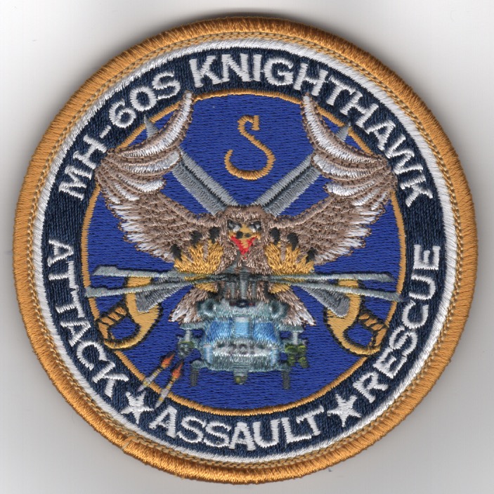 HSC-28 MH-60 'Knighthawk' (Gold Border/Embroidered)