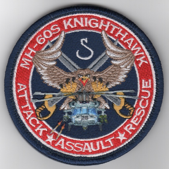 HSC-28 MH-60 'Knighthawk' (Red Border/Embroidered)