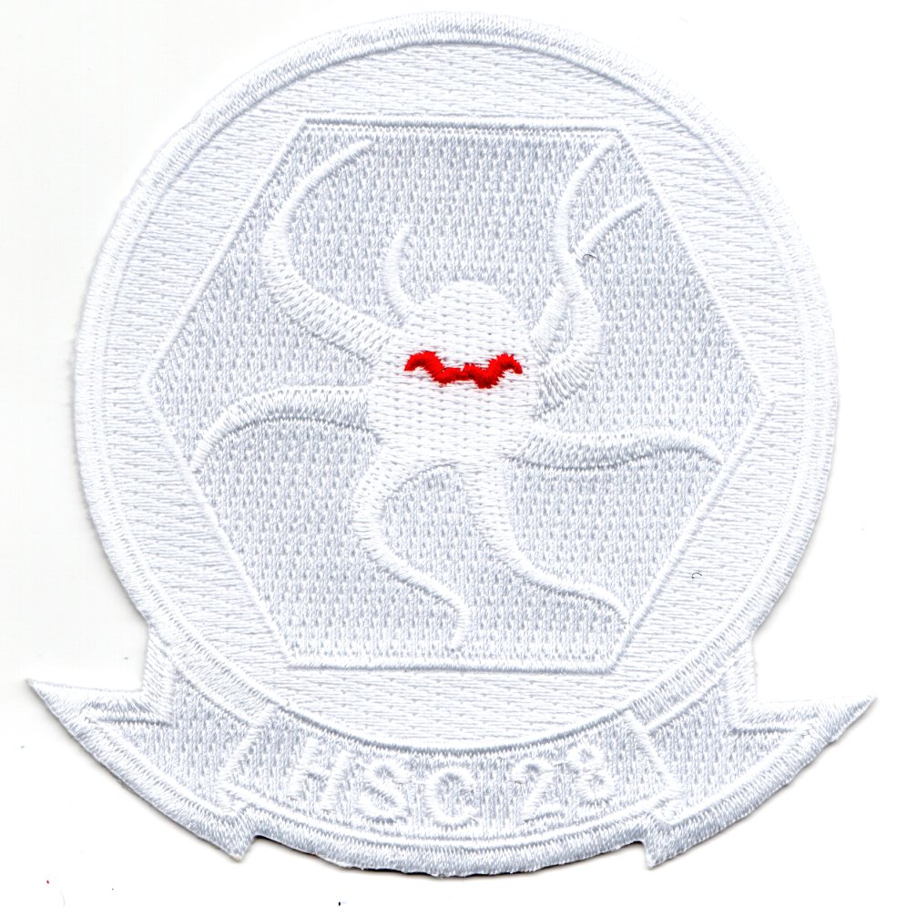 HSC-28 Squadron (White/RED Eyes/Embroidered)