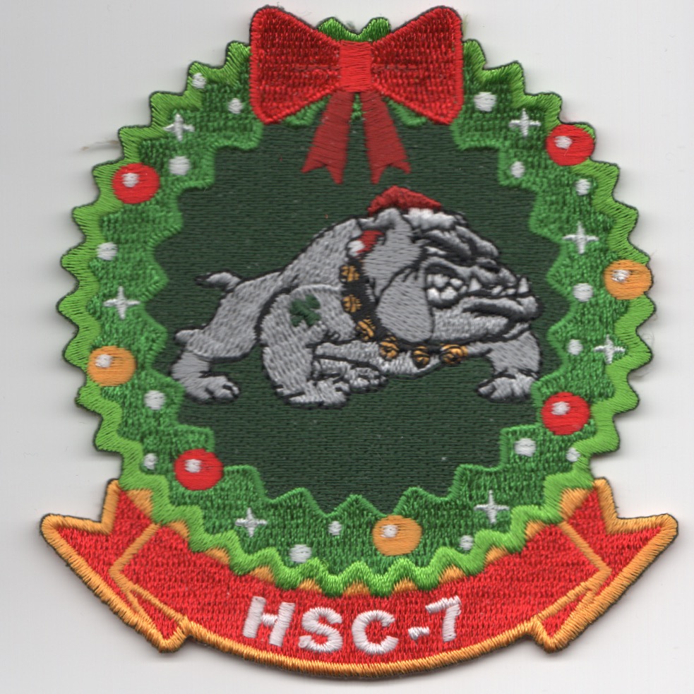 HSC-7 'CHRISTmas'-Wreath Patch