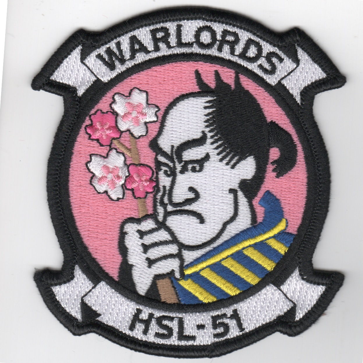 HSL-51 'Warlords' Squadron Patch (Pink)
