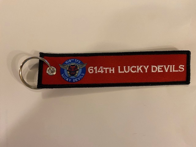 614TFS *LUCKY DEVILS* Keychain (Red)