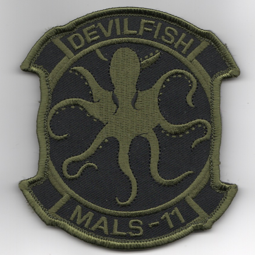 MALS-11 'Devilfish' Sqdn Patch (Subd/V)