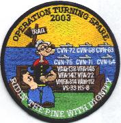 CVN-70 'Operation Turning Spare' Cruise Patch