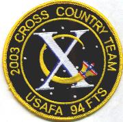 94th FTS/USAFA X-Ctry Team Patch