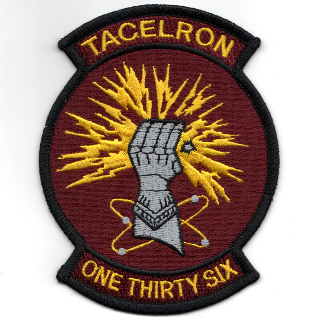 VAQ-136 'TACELRON' Squadron Patch (Maroon)