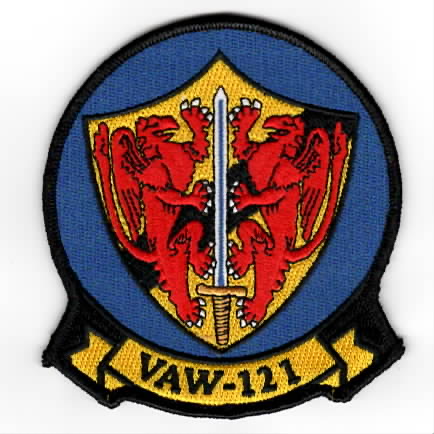 VAW-121 Squadron Patch (Blue/No V)