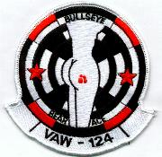 VAW-124 White-bordered Squadron Patch (Ass)