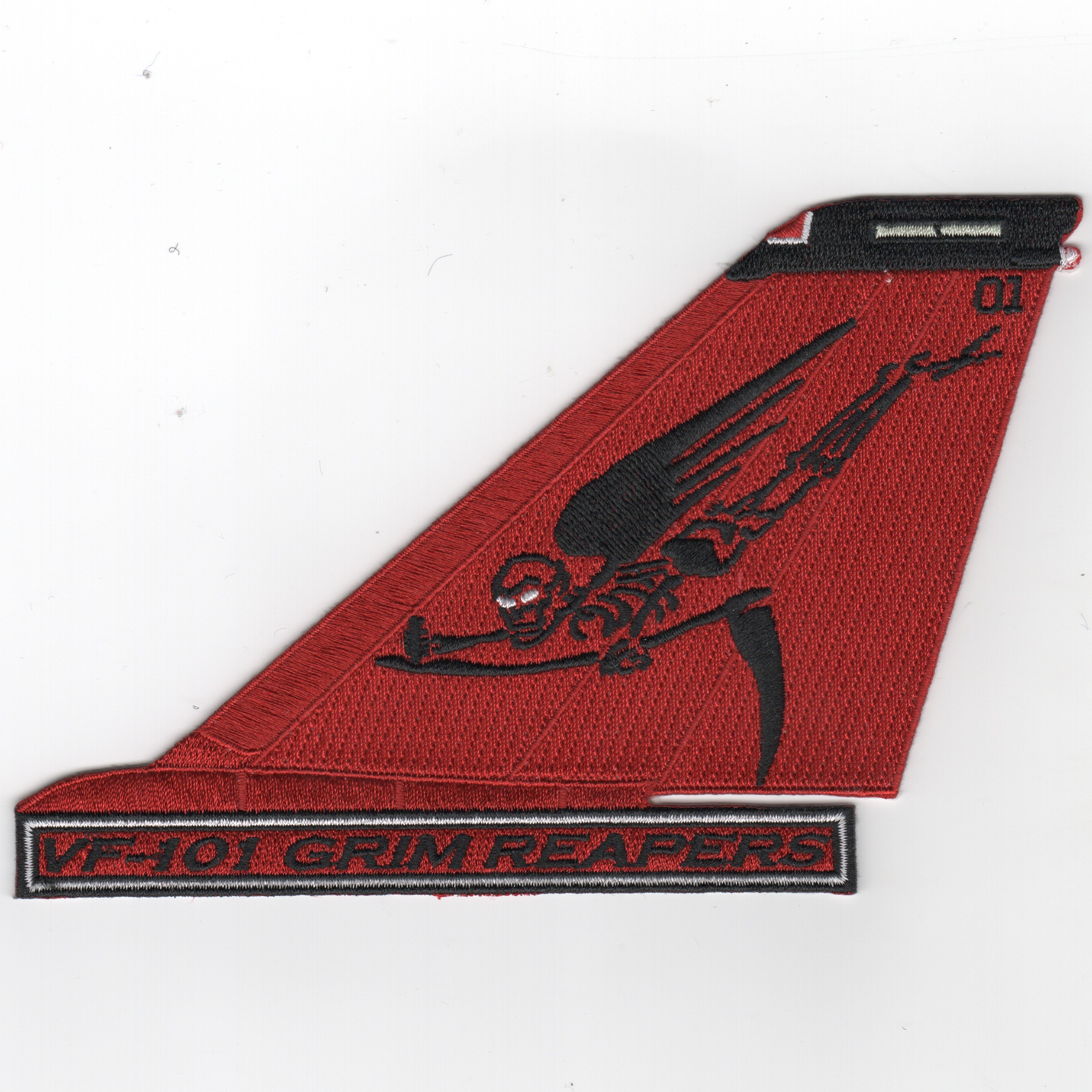 VF-101 F-14 Tail (All Red/Flying Moe/Text)