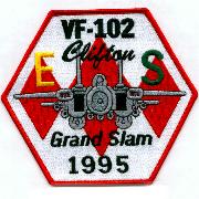 VF-102 1995 Grand Slam/Battle 'E' Patch (Hexagonal)