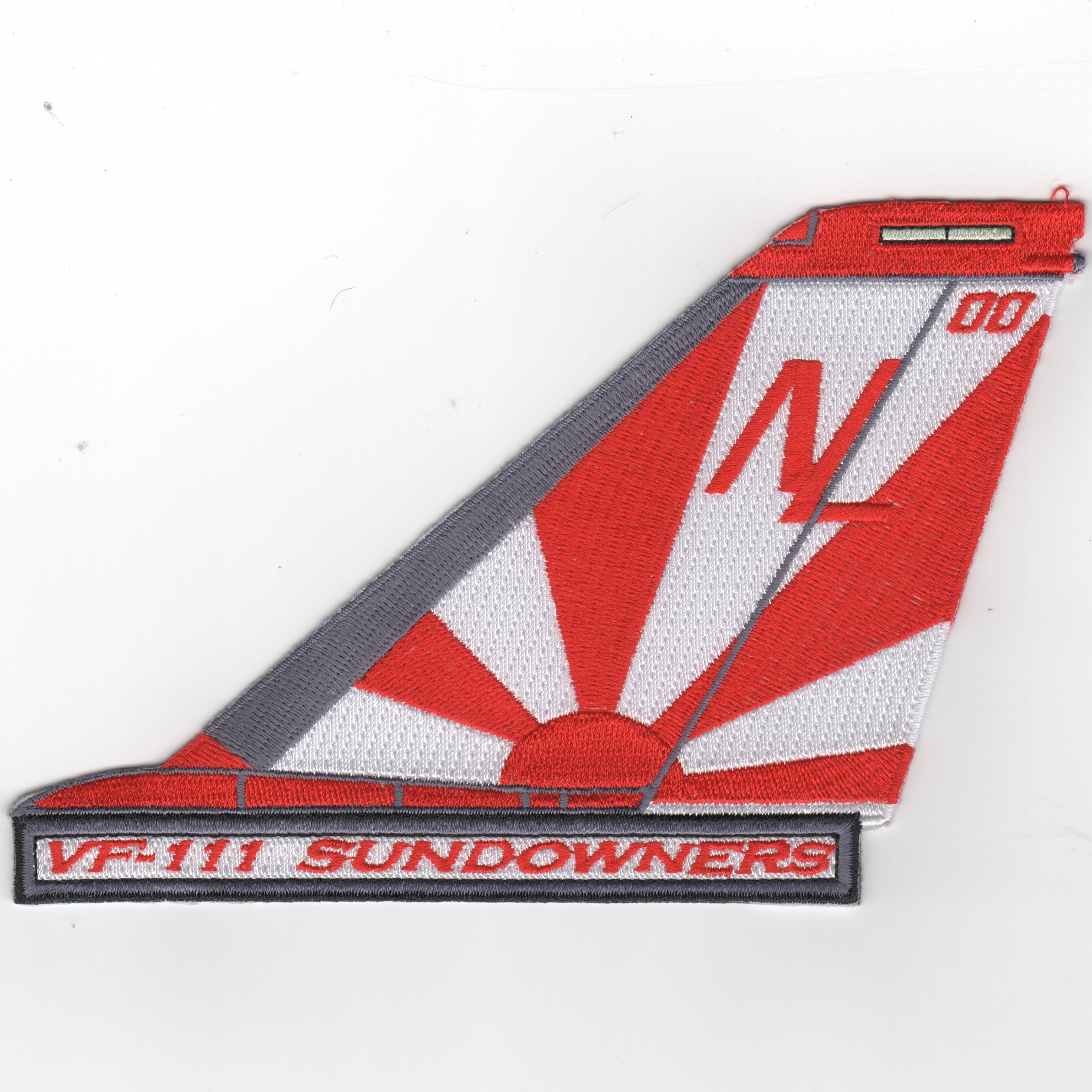VF-111 F-14 Tailfin (Text/Red-White)