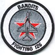 VF-126 A-4 'Bullet' Patch (White/Round)