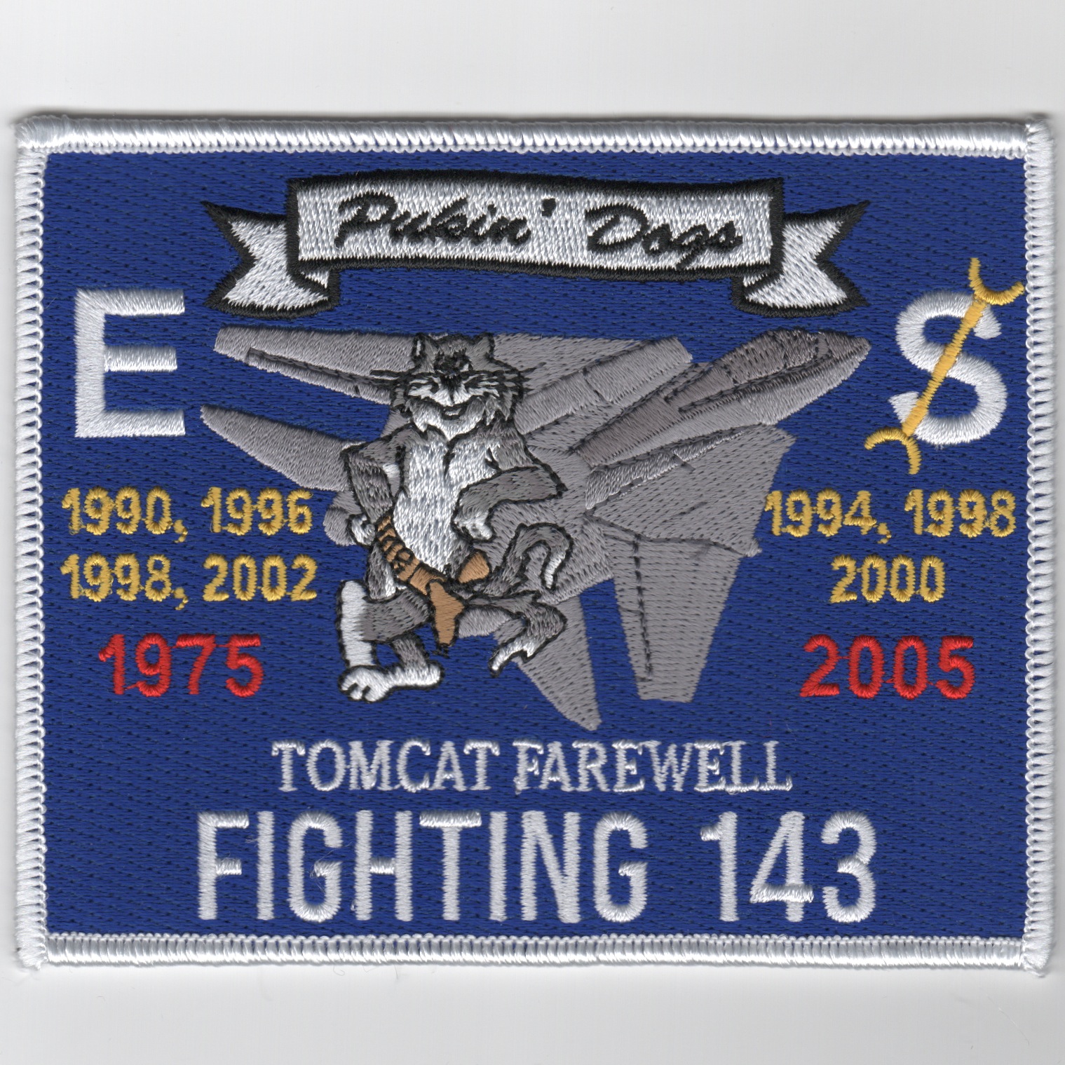 VF-143 2005 'Farewell' Patch (Rect/White Border)