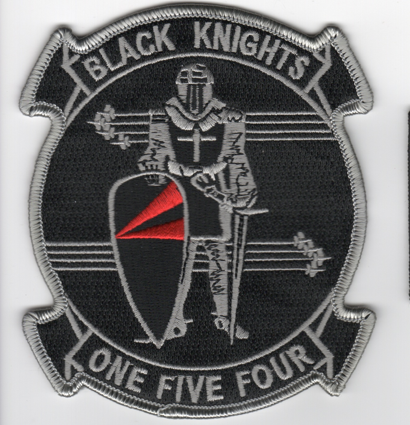 VF-154 'Historical' Squadron Patch (Gray on Gray)