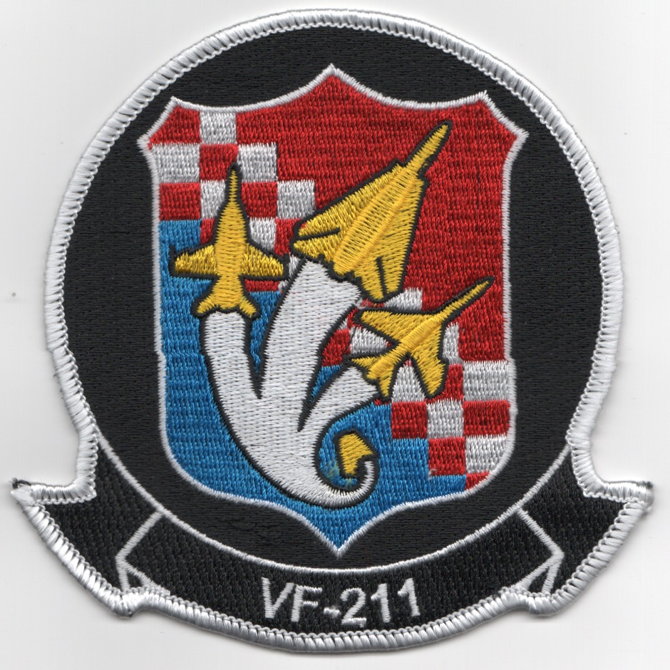 VF-211 'F-18/F-14/F-8' Patch (Yellow A/C)