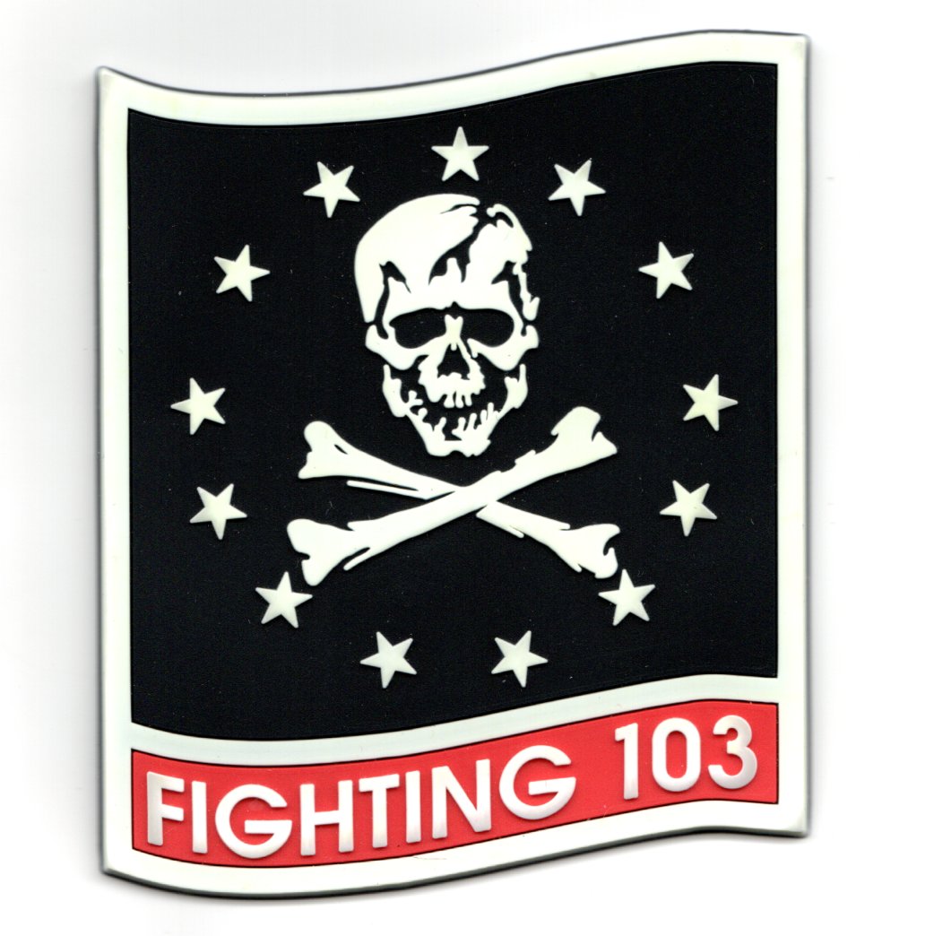 VFA-103 Squadron Patch (PVC/Red Banner)
