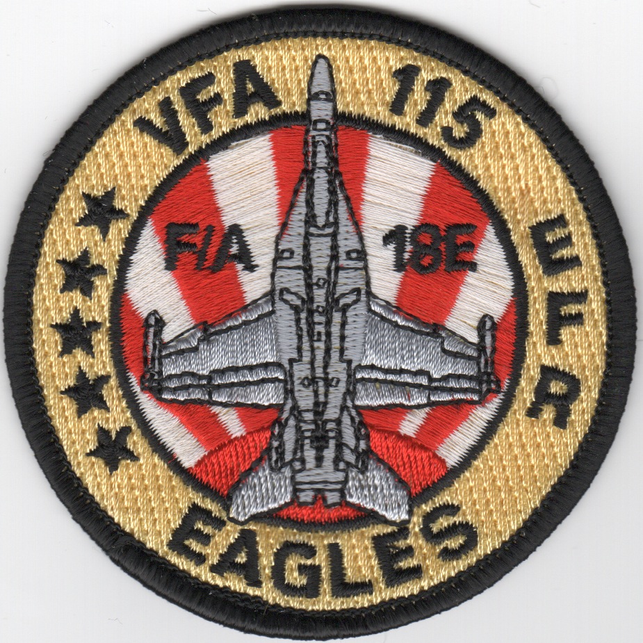 VFA-115 '5-Star Bullet' Patch (Round/Red Sun)