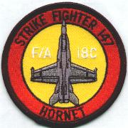 VFA-147 Aircraft Patch (Yellow)