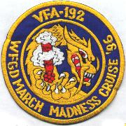 CV-62/VFA-192 March Madness Cruise Patch '96