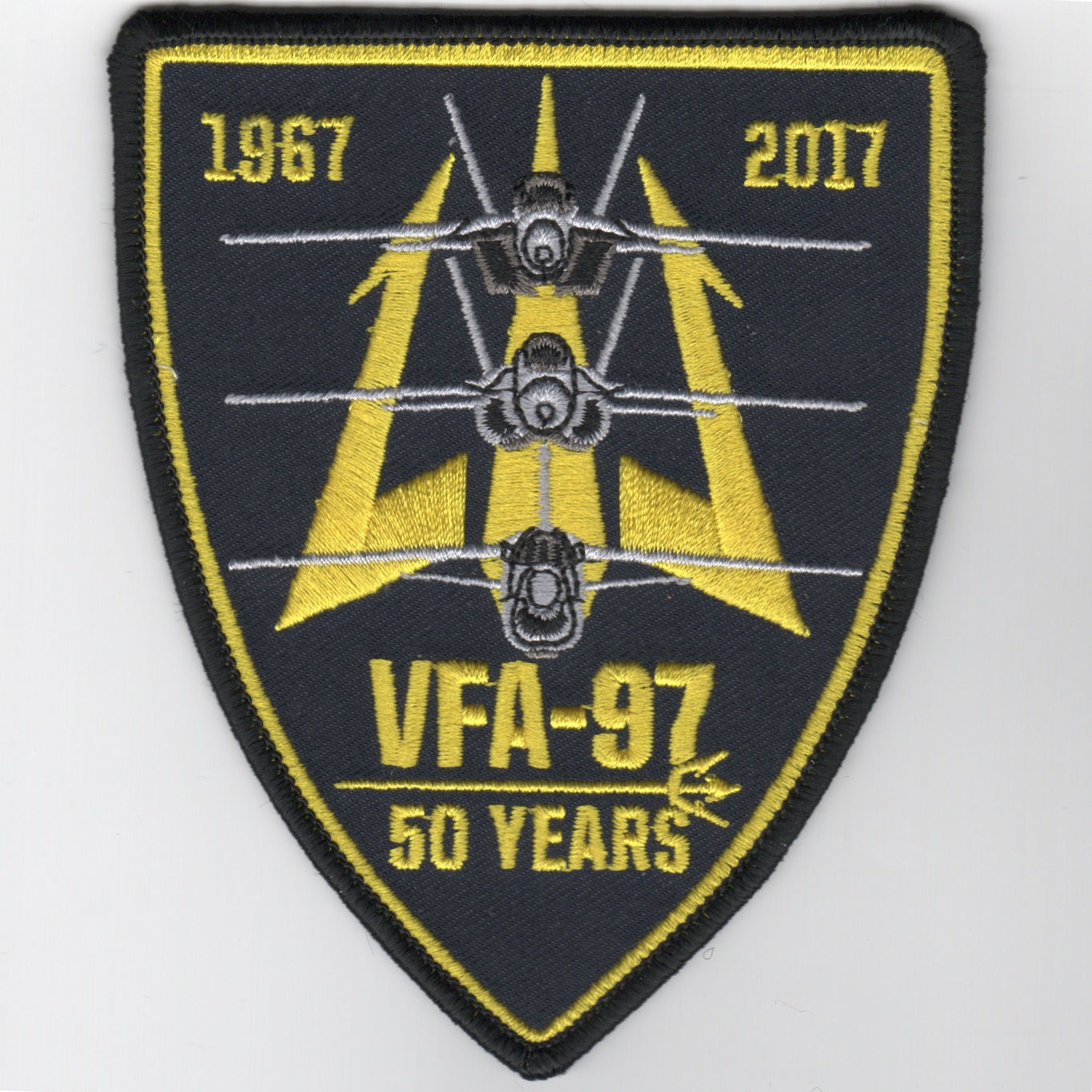 VFA-97 '50th Anniv' Shield Patch (No Velcro)