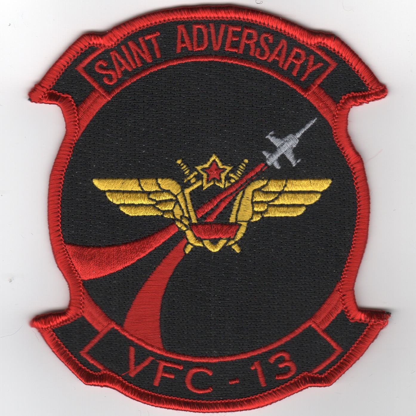 VFC-13 'RED AIR' Squadron Patch (Red/Black)