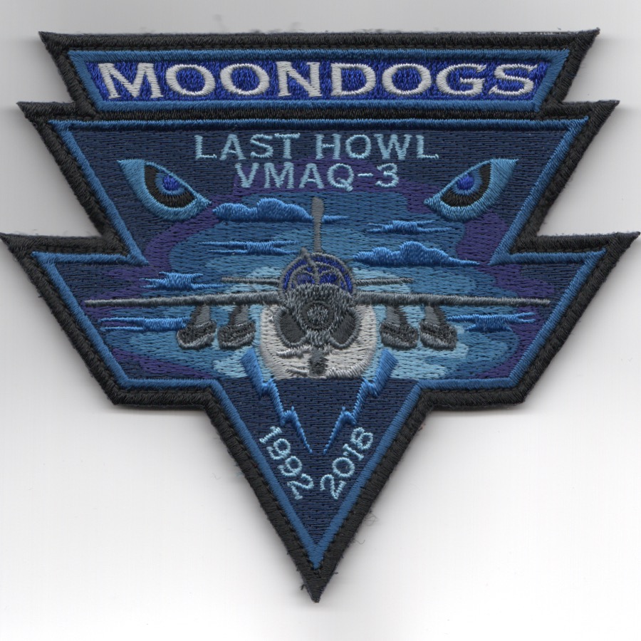 VMAQ-3 'Last Howl/MOONDOWN' EYES Patch (Blue/Tri)