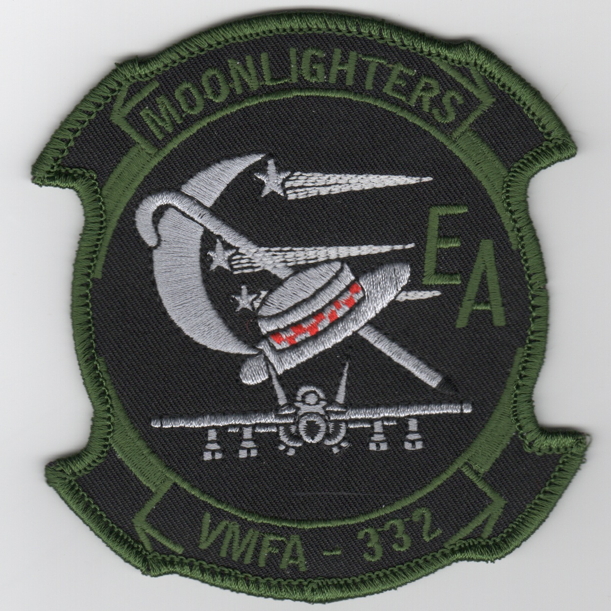 VMFA(AW)-332 'EA' Patch (Dk. Green)