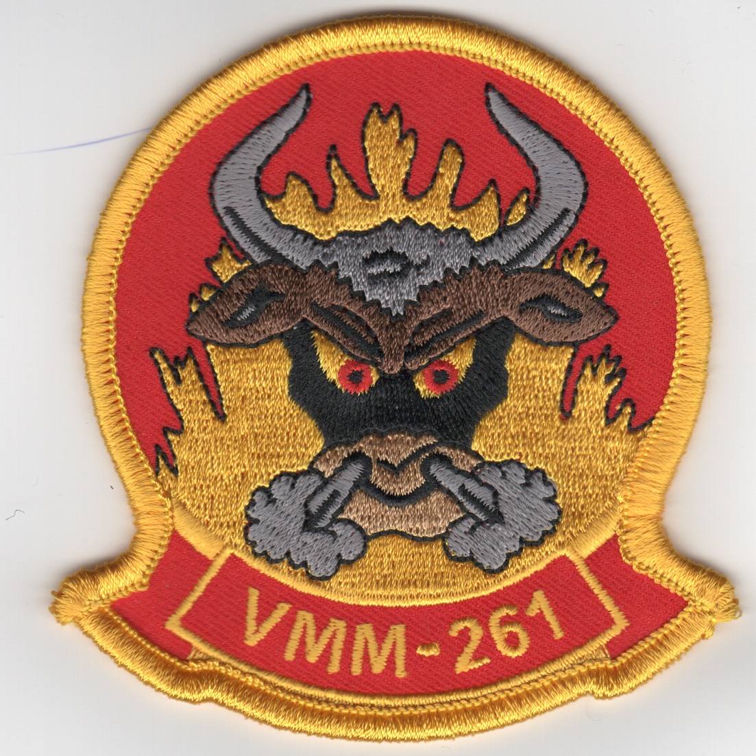 VMM-261 Squadron Patch (Red/Yellow)