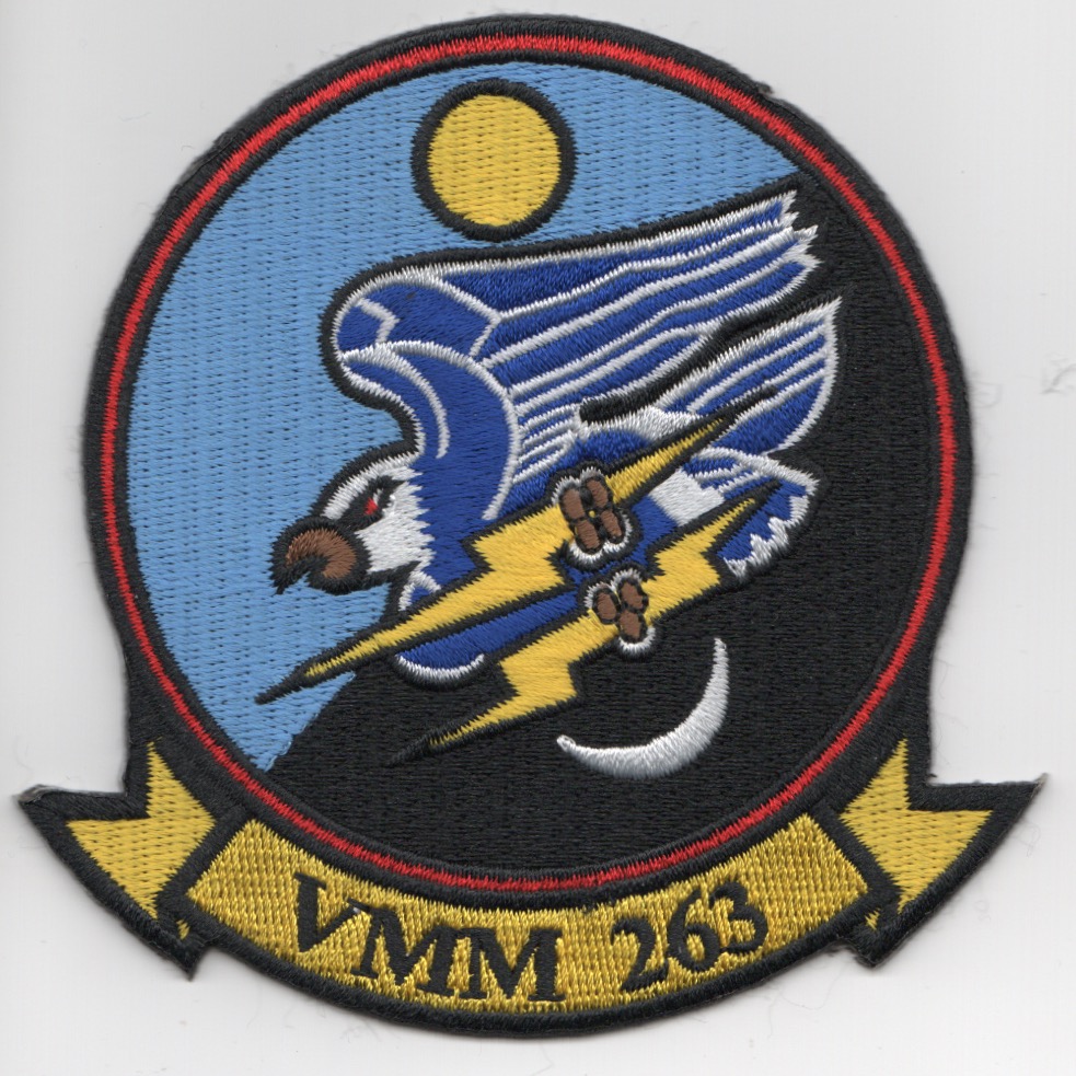 VMM-263 Squadron Patch (Yellow Tab/No 'REIN')