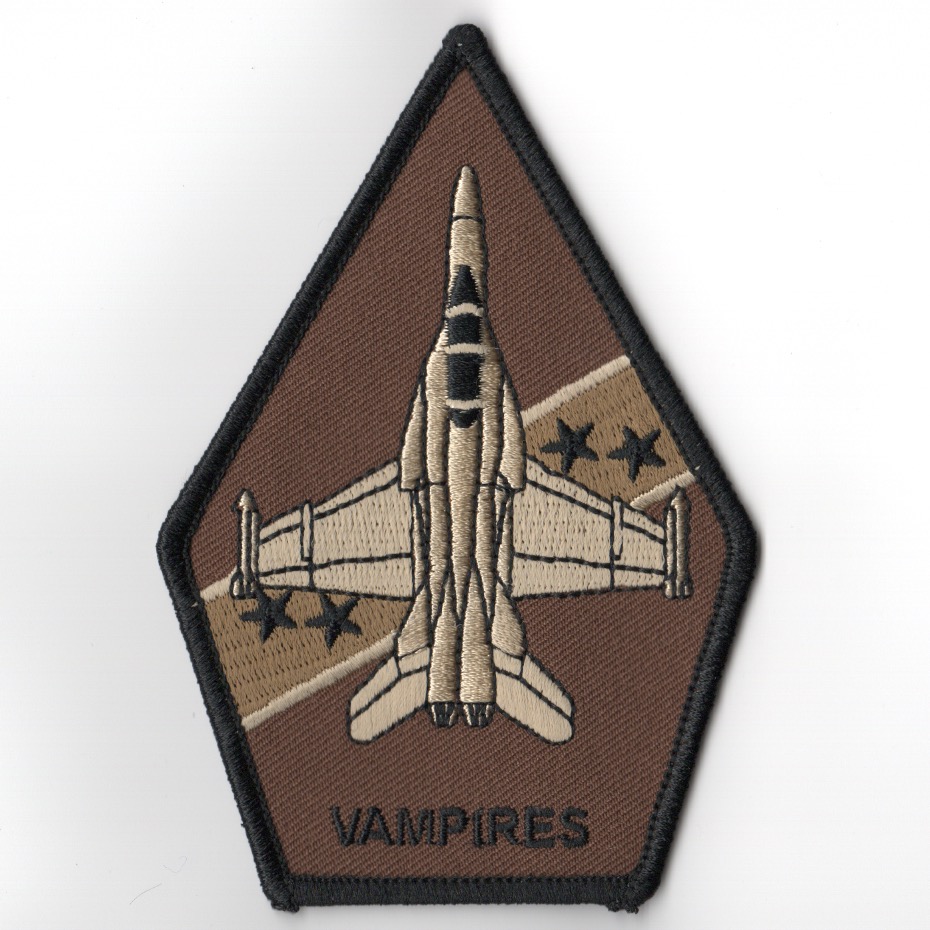 VX-9 F-18 'Vampires' Coffin Patch (Des/Black)