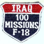 F-18 100 Missions (Iraq) Shield