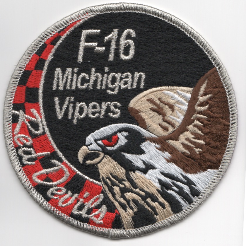 107FS 'Red Devil' F-16 SWIRL Patch