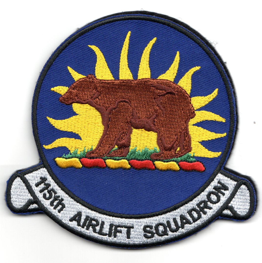 115 ALS *Brown Bear* Patch (Blue)