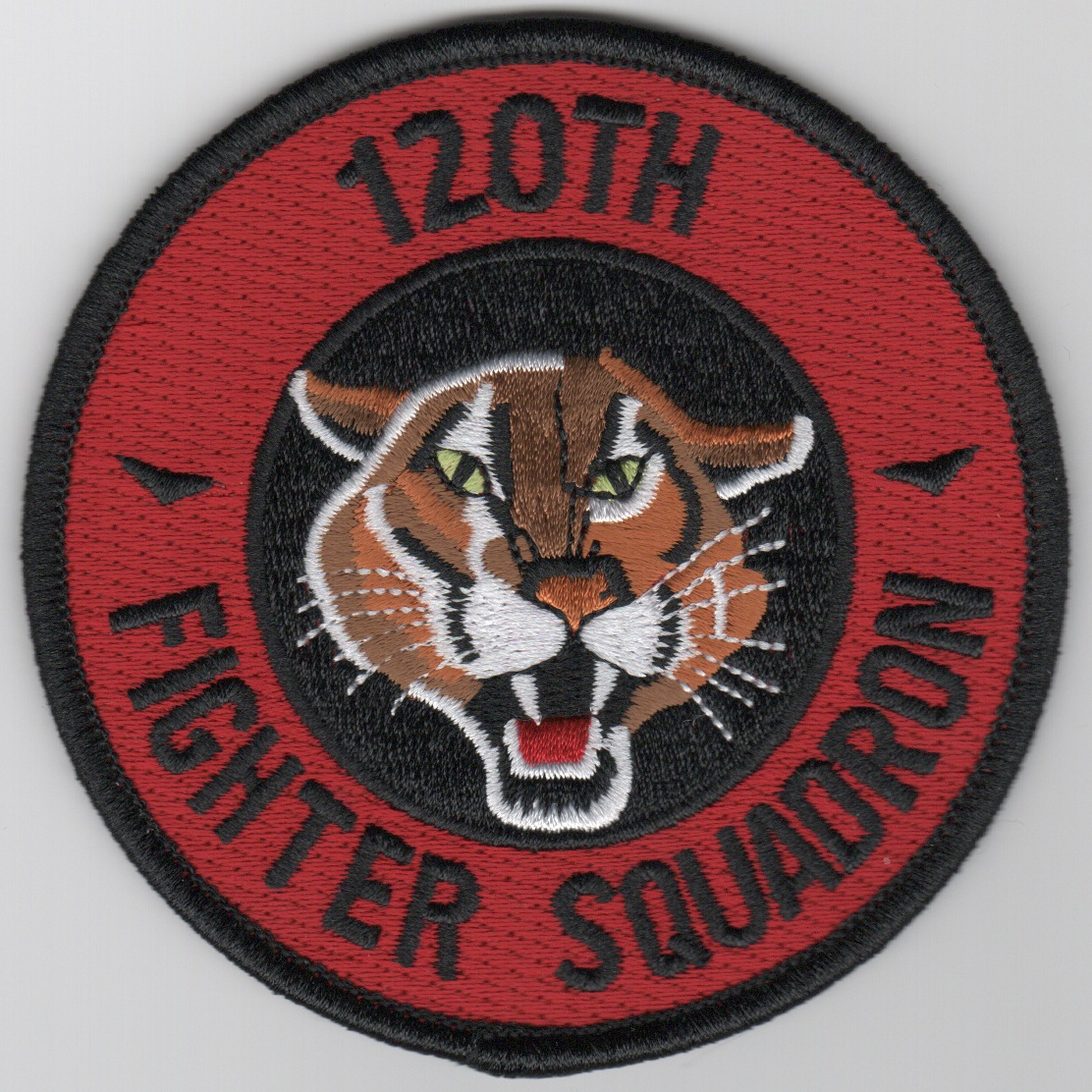 120FS 'Tiger-Face' Patch (Red)