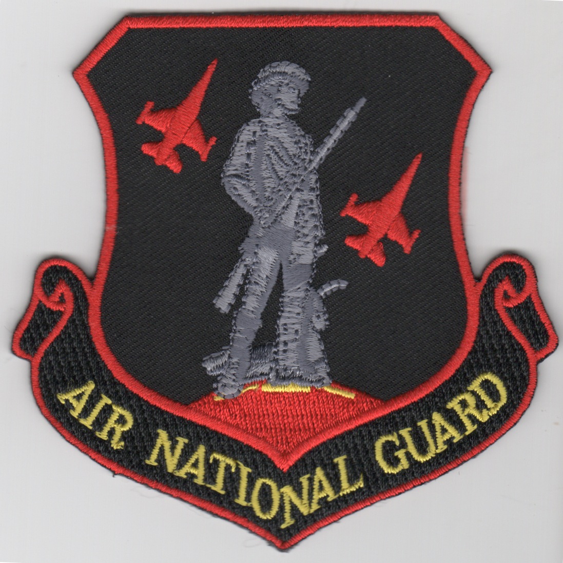 (F-16) 124FS/ANG Crest Patch (Red/Blk)