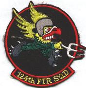 (F-16) 124th Fighter Squadron Patch