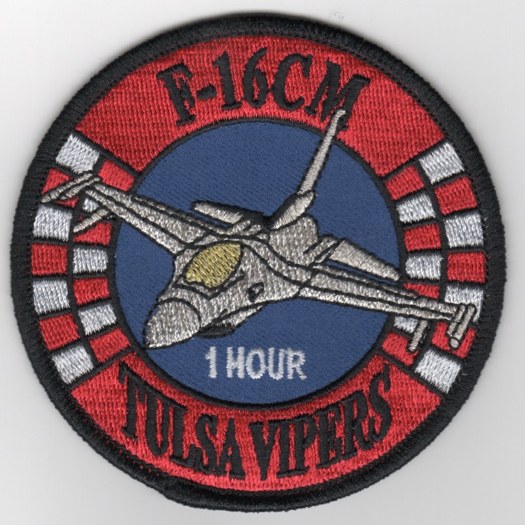 125FS 'Tulsa Vipers' 1 Hour F-16CM Patch