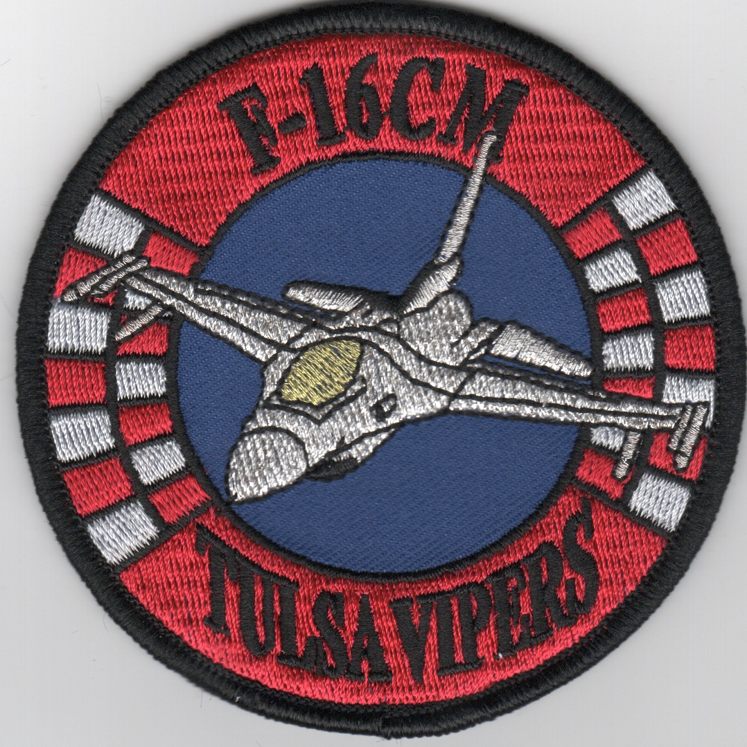 125FS 'Tulsa Vipers' F-16CM Patch